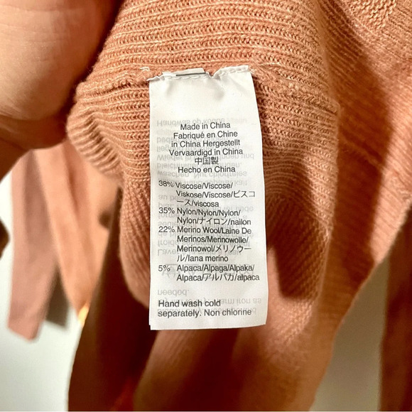 Madewell Kimball Pullover Sweater Pink Merino Wool Alpaca Blend - Picture 9 of 10